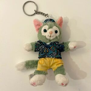 NWOT Aulani Hawaii Resort Character Gelatoni Cat keychain